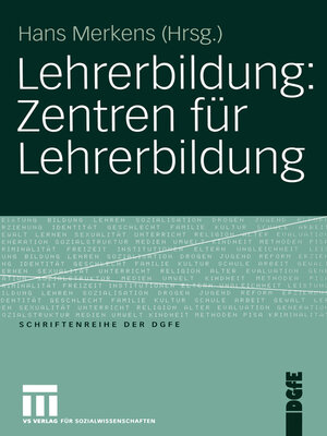 cover image of Lehrerbildung